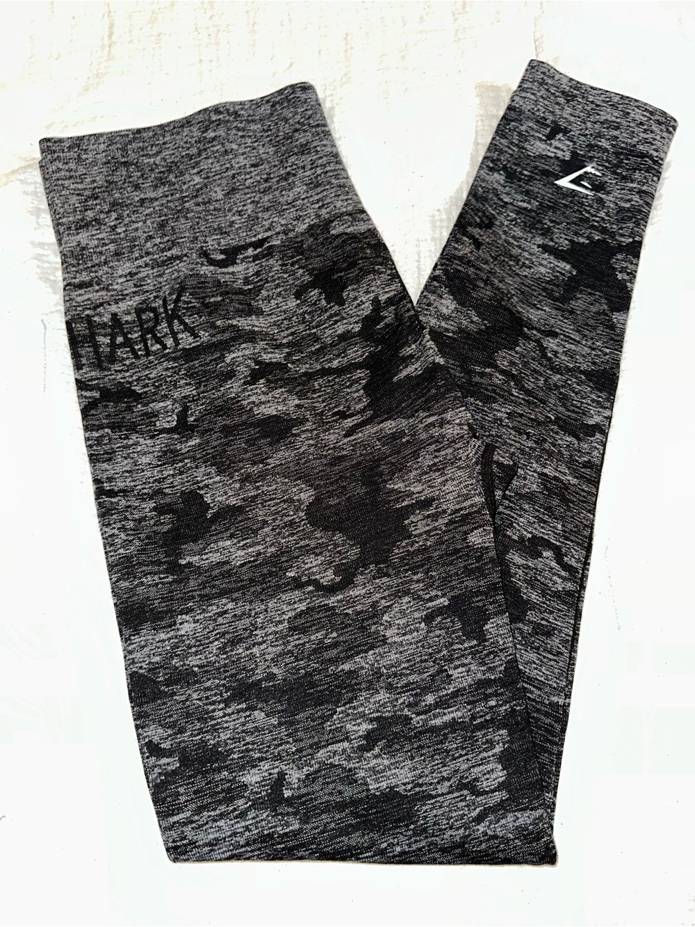 Gymshark Gray & Black Camo Seamless Leggings